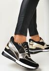 Sneakers Negru cu argintiu