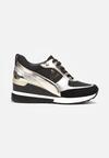 Sneakers Negru cu argintiu