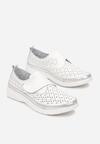 Pantofi casual Alb cu argintiu