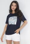 T-shirt Bleumarin