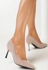 Pantofi stiletto Bej