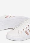 Biało-Różowe Sneakersy z Wstawkami Galsoni