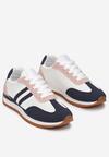 Sneakers Alb cu bleumarin