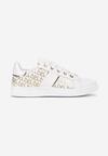 Sneakers Alb cu auriu