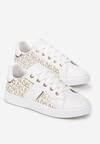 Sneakers Alb cu auriu
