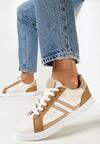 Sneakers Bej cu maro