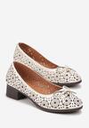 Pantofi cu toc Bej