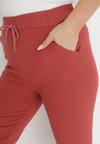 Czerwone Spodnie Regular Auxosa
