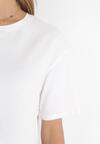 Biały Krótki T-shirt Oversize Lilu