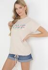 T-shirt Bej deschis