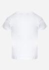 Biała Koszulka z Krótkim Rękawem z Króliczkiem Caselia