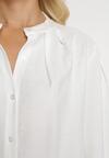 Biała Koszula z Plisowanymi Rękawami Leophone