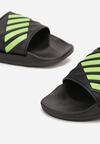 Papuci Negru cu verde