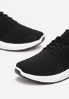 Czarne Buty Sportowe przed Kostkę z Wiązaniem Maiken