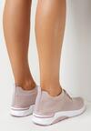 Różowe Buty Sportowe przed Kostkę z Wiązaniem Maiken
