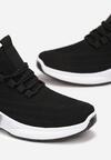 Czarne Buty Sportowe z Elastyczną Cholewką Askya