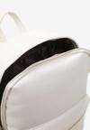 Biały Miejski Plecak z Imitacji Skóry Devria
