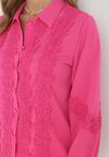 Różowa Koszula z Koronkowymi Wstawkami Eleagnett