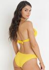Żółte Bikini z Wiązaniem na Szyi i Efektem Push Up Annison
