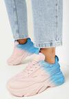 Sneakers Albastru cu roz