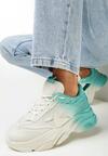 Sneakers Verde cu bej