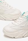 Sneakers Verde cu bej
