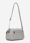 Szara Torebka na Ramię z Regulowanym Paskiem i Magnetyczną Klapą Opheri