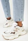 Białe Sneakersy na Grubej Podeszwie Scottie