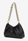 Czarna Torebka Shopper z Grubym Łańcuchem Azrave