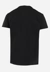 Czarna Klasyczna Koszulka z Bawełny o Klasycznym Kroju Alanitte