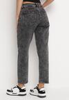 Ciemnoszare Jeansy Mom Fit Agine