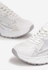 Białe Sneakersy na Grubej Podeszwie Roxia