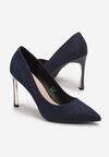 Pantofi stiletto Bleumarin