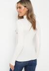 Pulover pe gât Alb