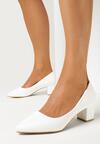Pantofi cu toc Albi