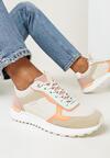 Beżowo-Różowe Sneakersy z Protektorem Santiloa