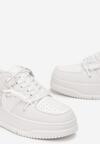 Białe Sneakersy z Podwójnym Sznurowaniem Amolvi