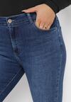 Niebieskie Jeansy Modelujące z Elastycznego Denimu Aluria