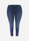 Niebieskie Jeansy Modelujące z Elastycznego Denimu Aluria