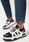 Sneakers Alb cu negru