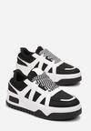 Sneakers Alb cu negru