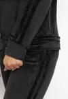 Czarny Komplet Dresowy 2-częściowy z Bluzą i Spodniami Zeimetta