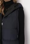 Vestă  Bleumarin cu negru