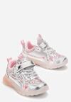 Pantofi sport Argintiu cu roz