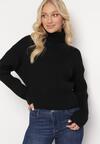 Pulover pe gât Negru