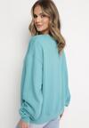 Niebieska Ocieplana Bluza Oversize Lhea