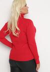 Czerwony Sweter z Golfem Sazerna