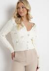 Cardigan Alb