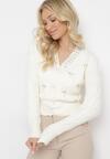 Cardigan Alb