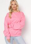 Różowa Ocieplana Bluza Oversize Lhea